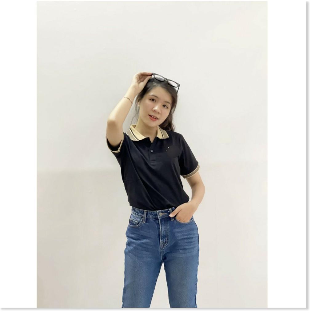 ÁO THUN CỔ TRỤ VIỀN ÁO TAY ÁO XINH XẮN