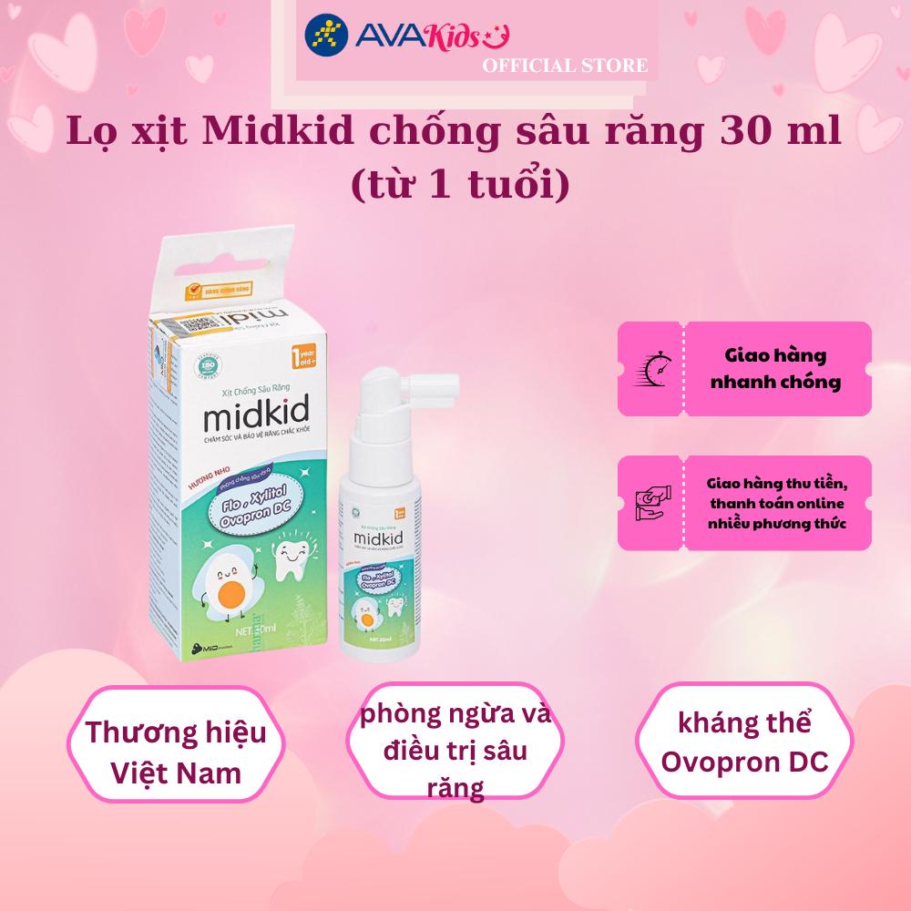 Hình ảnh Lọ xịt Midkid chống sâu răng 30 ml (từ 1 tuổi)