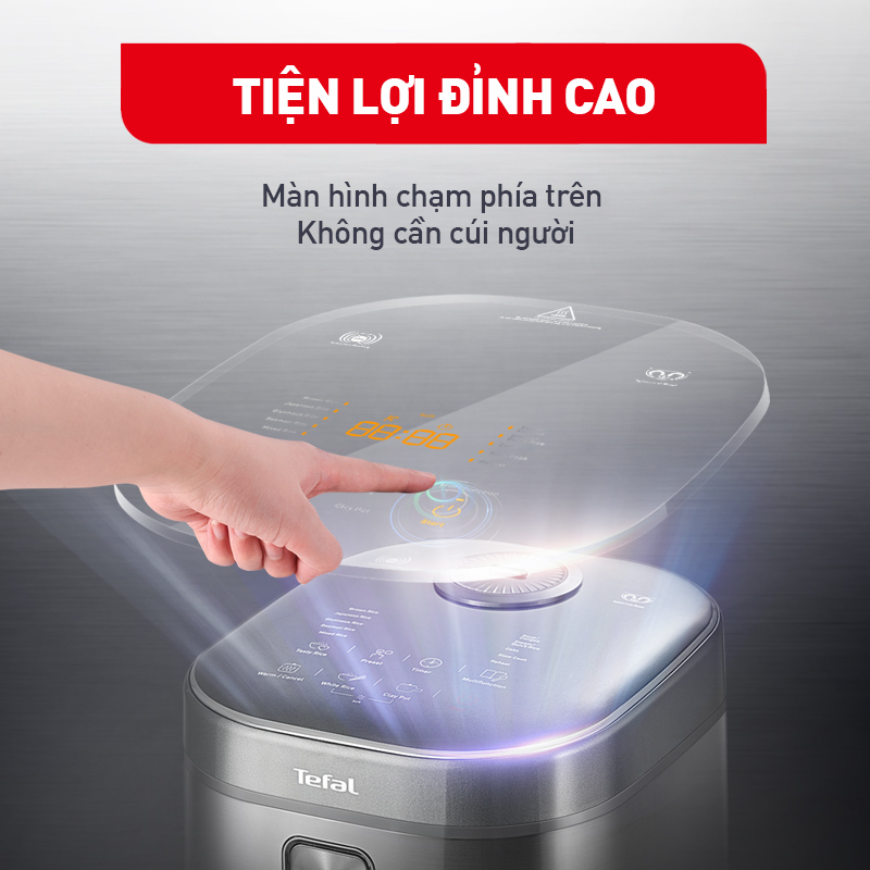 Nồi cơm điện tử cao tần Tefal RK818A68 - 1.8L - Thương hiệu Pháp - Hàng chính hãng