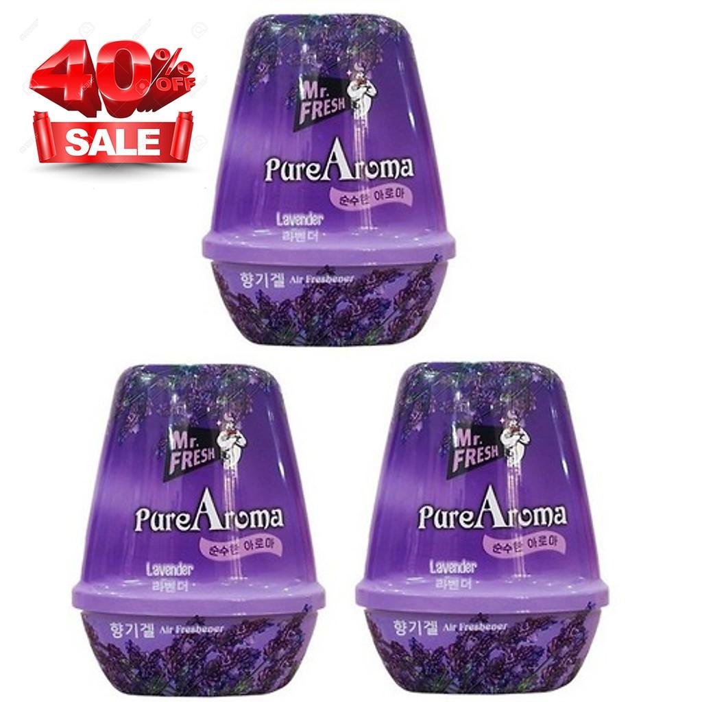 Bộ 3 Sáp thơm phòng PureAroma MrFresh 180g cao cấp