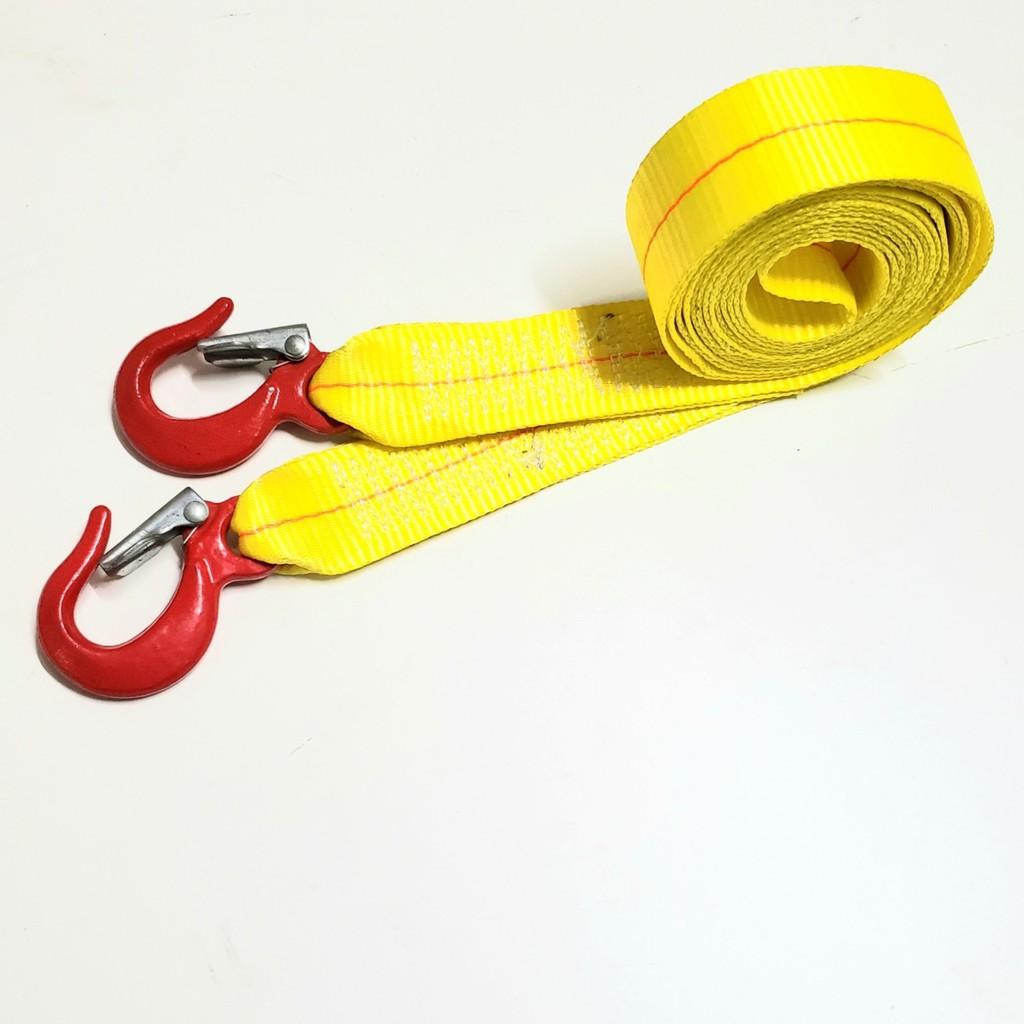 Dây cáp vải cứu hộ ô tô, cáp kéo xe, dây bẹ nâng hàng tải làm việc 1.5 tấn, tải đứt 3 tấn, bản 50mm