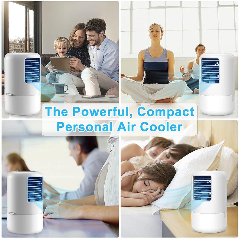 Máy điều hòa xách tay, máy điều chỉnh USB Cái quạt nhỏ máy tạo hơi ẩm máy tạo hòa khí cực mạnh cho sàn phòng ngủ văn phòng