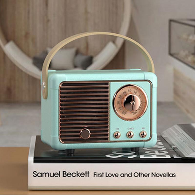 Loa retro bt loa cổ điển fm radio loa retro không dây với phong cách cổ điển kiểu cũ Color: Pink