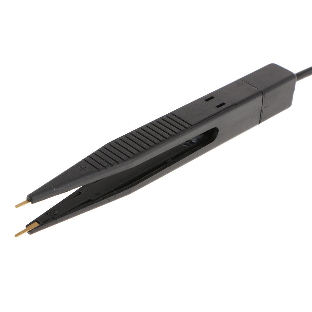 SMD Measure Tweezers Multimeter Precision Test Pen Inductor Clip Probe