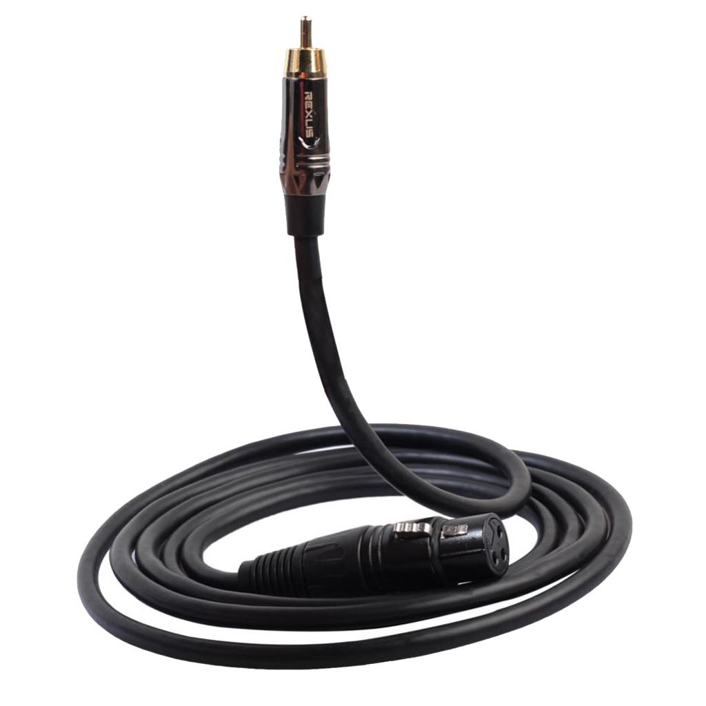 RCA to XLR Jack Audio Cable Gold-plated Plug Microphone Audio Connector Line