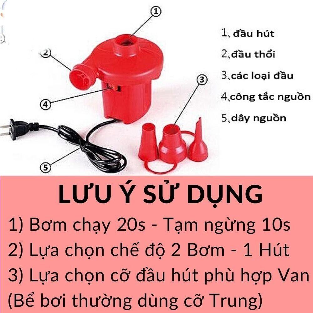 combo bể bơi 3 tầng Bể bơi phao cỡ lớn 210*135*Cao55c  kèm bơm điện - phao bơi