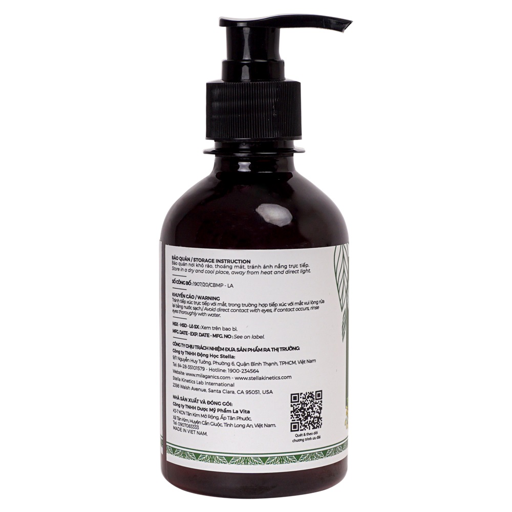 Dầu Gội Milaganics Grapefruit Shampoo Bưởi Ngừa Rụng Tóc 250ml