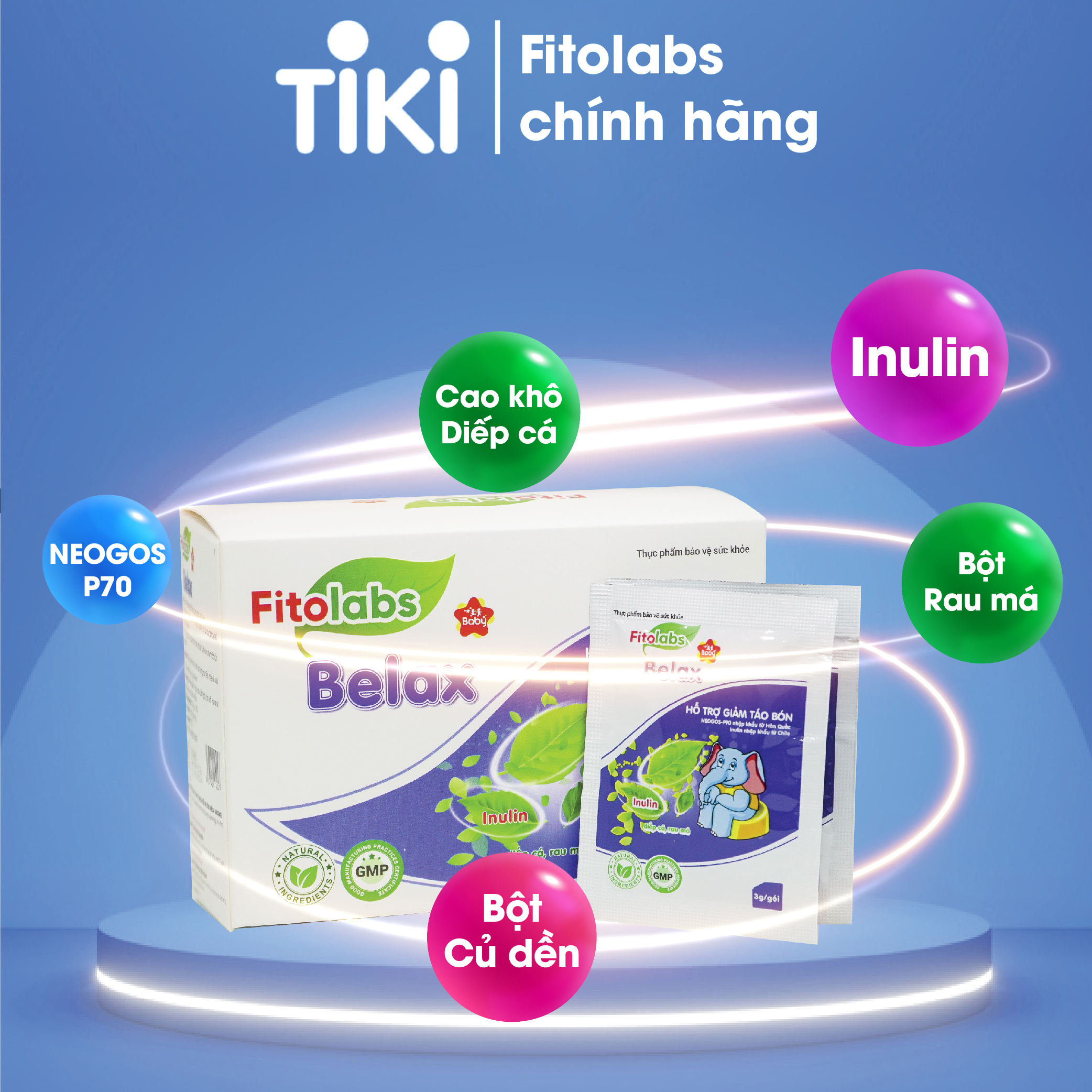 Cốm bổ sung chất xơ Fitolabs Belax giảm táo bón cho bé