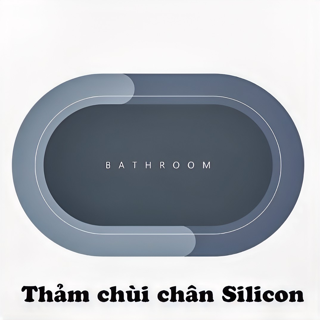 Thảm lau chân KG08 chất liệu silicon siêu thấm hút nước chống trơn trượt cao cấp đế cao su chất siêu dày 60cm- Hàng chính hãng