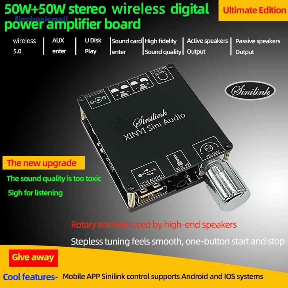 Mô Đun Khuếch Đại Âm Thanh Bluetooth Kỹ Thuật Số XY-C50L 50Wx2 Mall01.vn