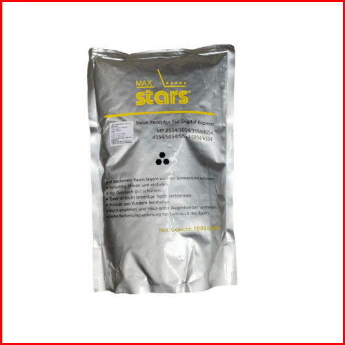 Túi mực Max Stars 3054 1kg: Dùng cho máy photocopy Ricoh MP 3554 _MP 2554 | 2555 | 3054 | 3554 | 3055 | 3555 | 4054 | 5054 | 6054 | 4055 | 5055 | 6055 | IM 2500 | IM 3000 | IM 3500 | IM 4000 | IM 5000 | IM 6000 ( HA - Hàng nhập khẩu )