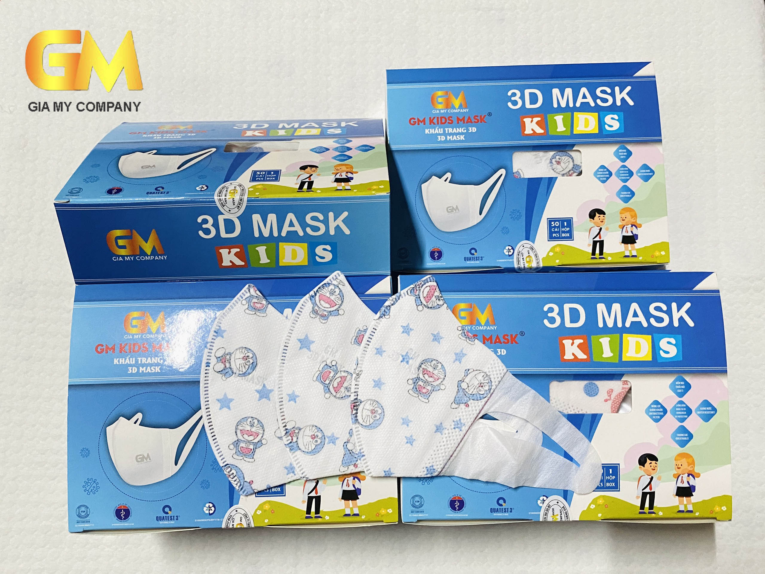 Khẩu trang 3D Mask Trẻ em Gia Mỹ hộp 50 cái