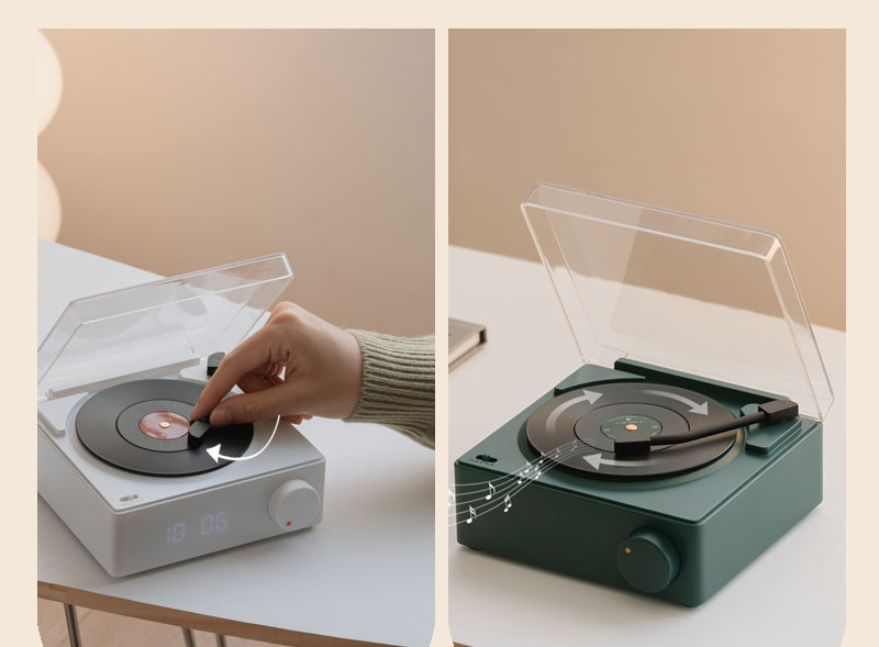 Loa Bluetooth Retro Giả Lập Đĩa Than X11