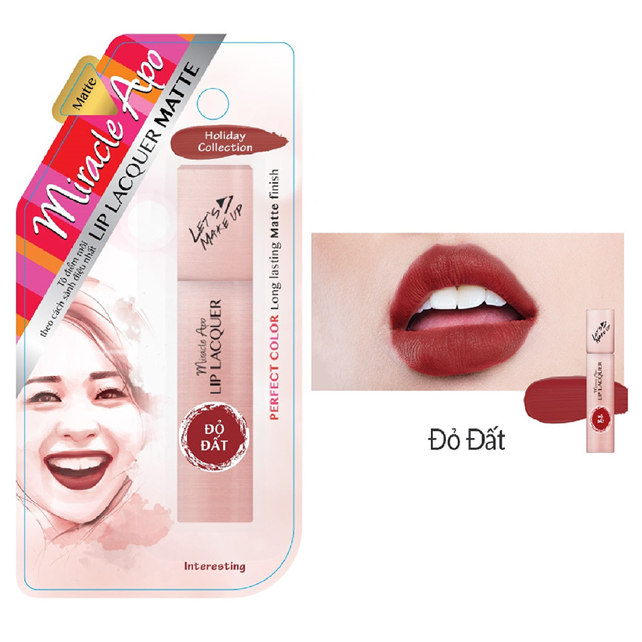 Son Kem Lì Miracle Apo Lip Lacquer Matte Holiday Collection