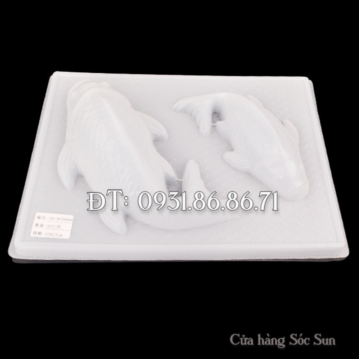 Khuôn 2 con cá chép loại 30 cm - Mã số 1743