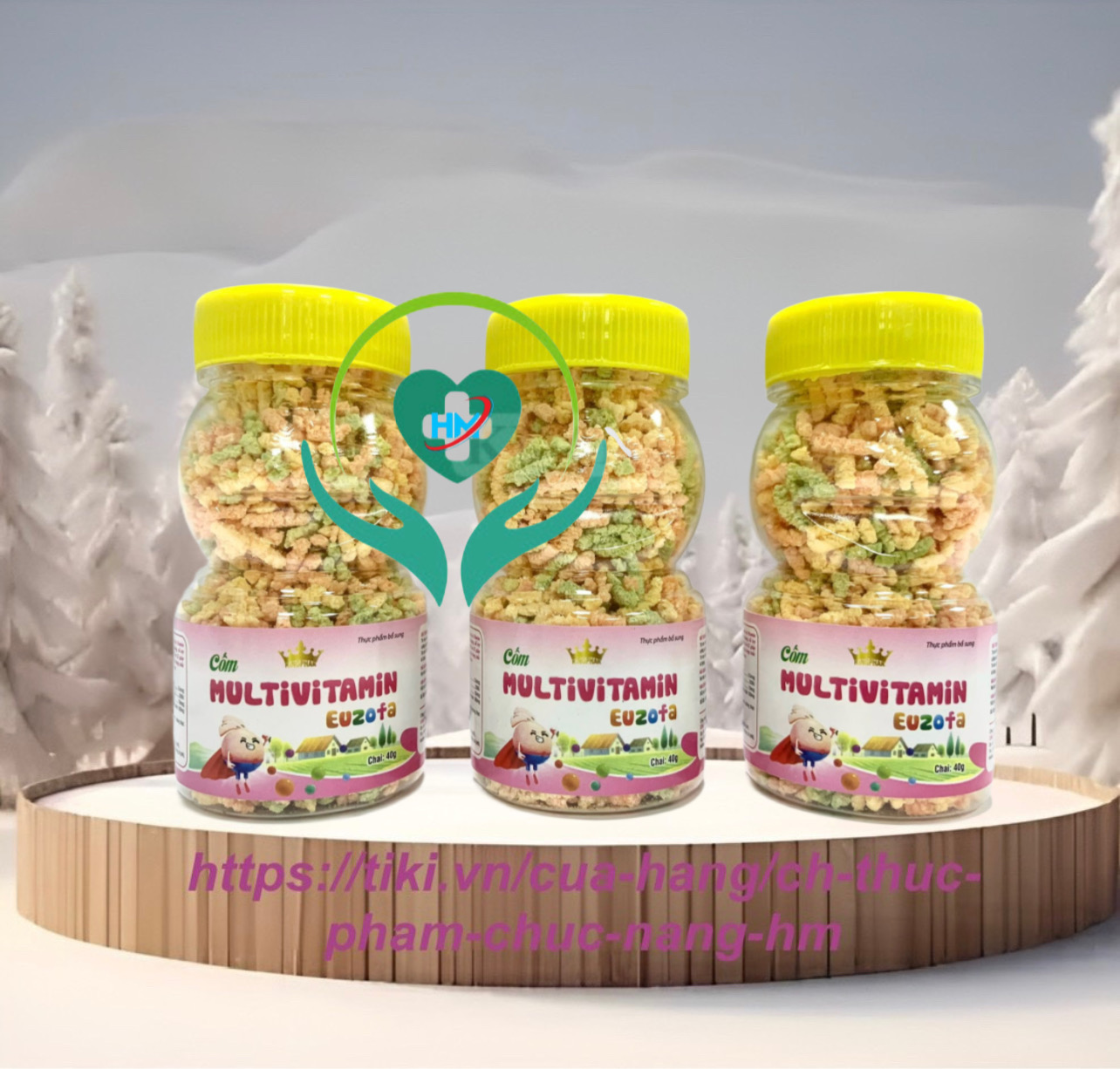 Cốm bổ Multivitamin EUZOFA, lọ 40 gam, bổ sung vitamin tổng hợp cho trẻ
