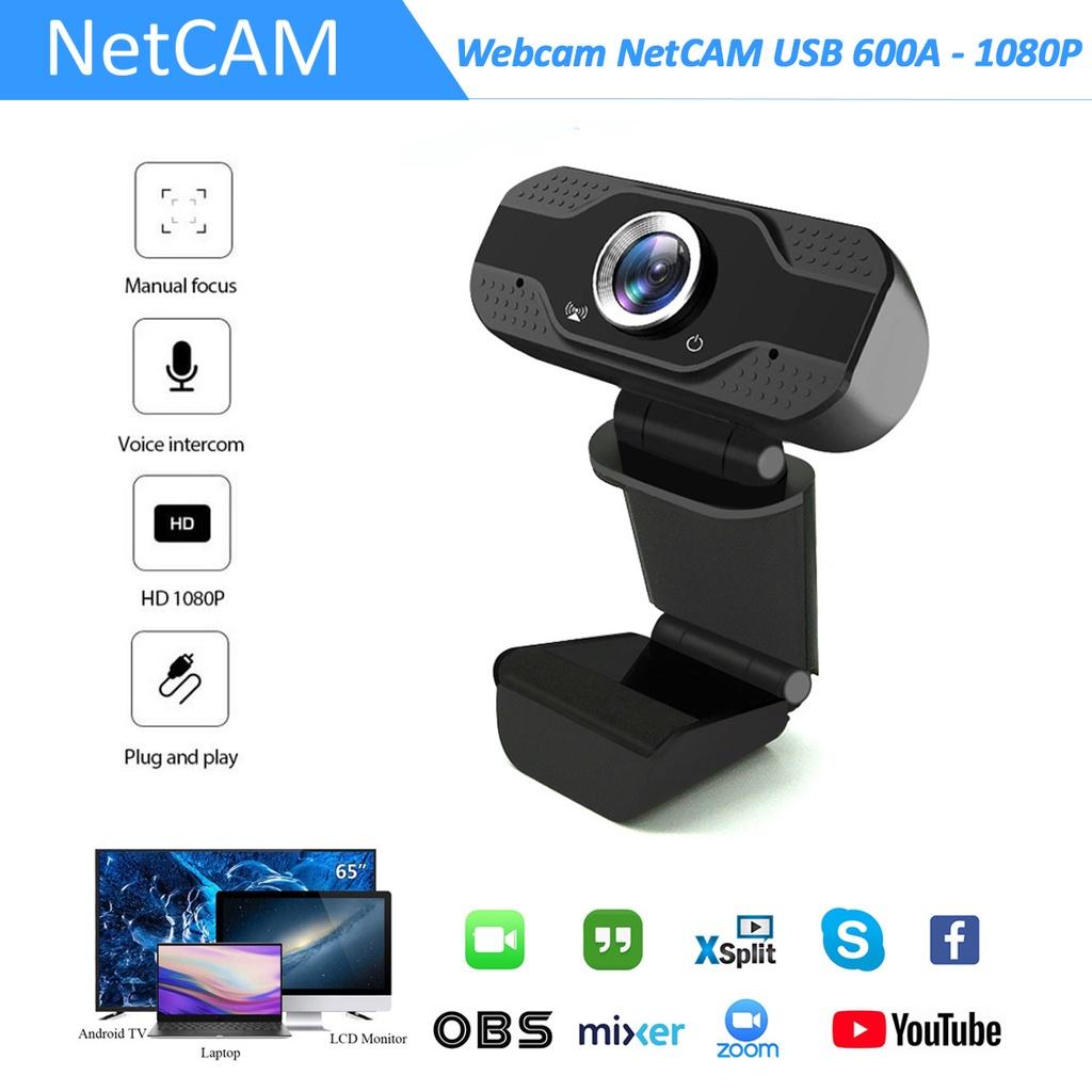 Webcam NetCAM USB 600A độ phân giải 1080P - Hàng nhập khẩu