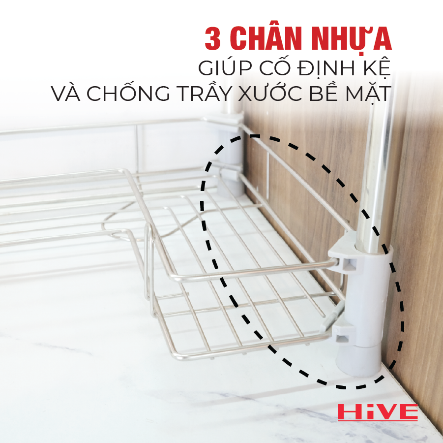 Kệ chữ L đa năng 2/3/4 TẦNG inox Cao Cấp