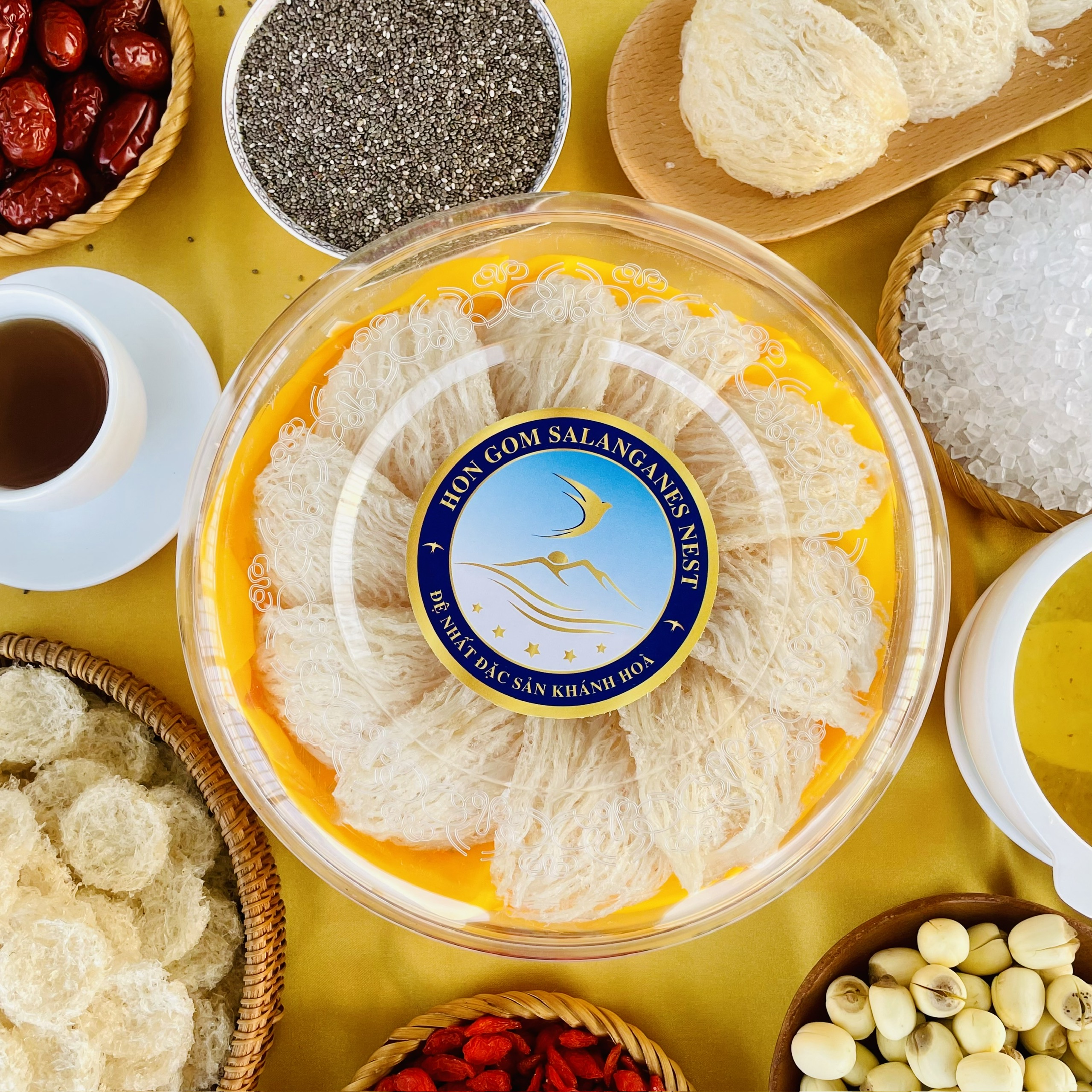 Yến Sào Tinh Chế Cao Cấp V2 - Yến Sào Hòn Gốm Chính Hiệu Khánh Hoà - HG SANLANGANES NEST