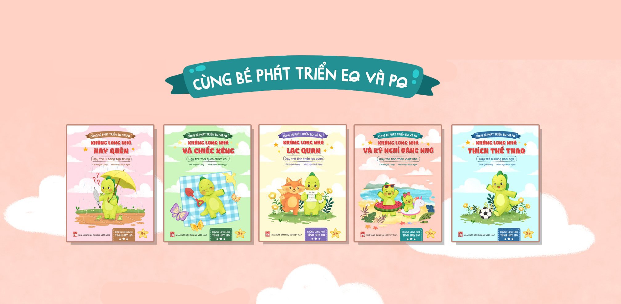 BỘ SÁCH CÙNG BÉ PHÁT TRIỂN EG VÀ PG : KHỦNG LONG NHỎ TÍNH HAY HO