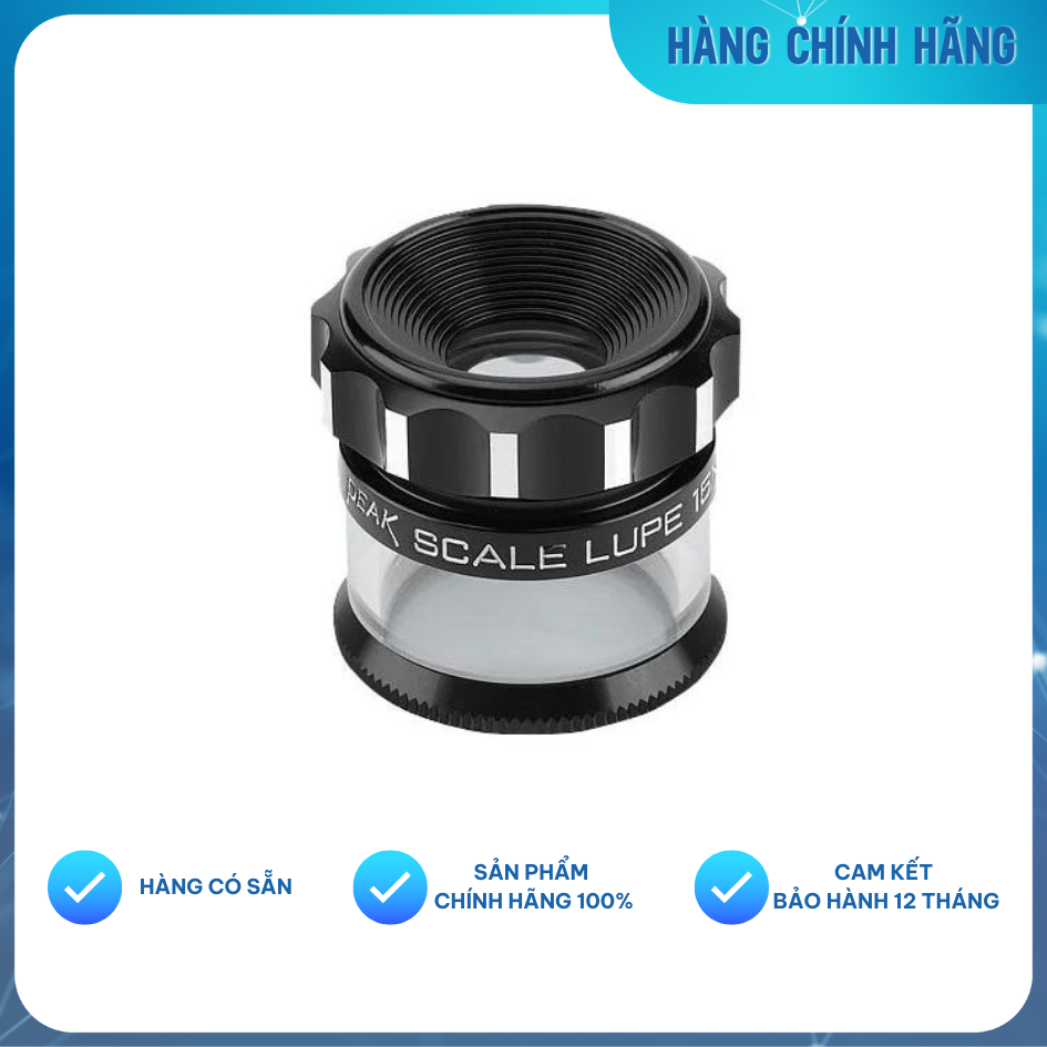 Kính Lúp Peak Cầm Tay Có Vạch Thước | Model: 2016-15X | Độ Phóng Đại 15X