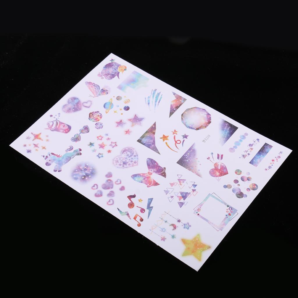 10 Sheets Horse Butterfly Photo Album Scrapbook Stickers Embellishments