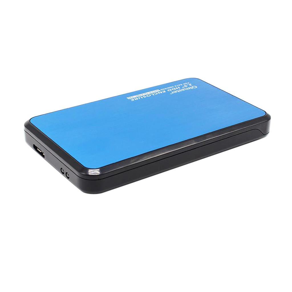 2x USB3.0 Hard Drive External Enclosure 2.5''SATA HDD Mobile Disk SSD Case