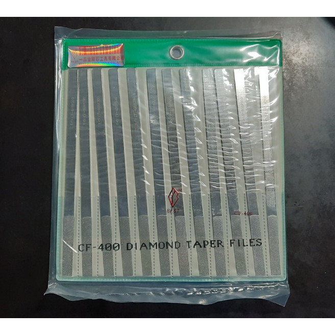 Bộ dũa mài hợp kim bộ 12 chi tiêt CF-400 DIAMOND TAPER FILES / LOẠI 1 CHẤT LƯỢNG