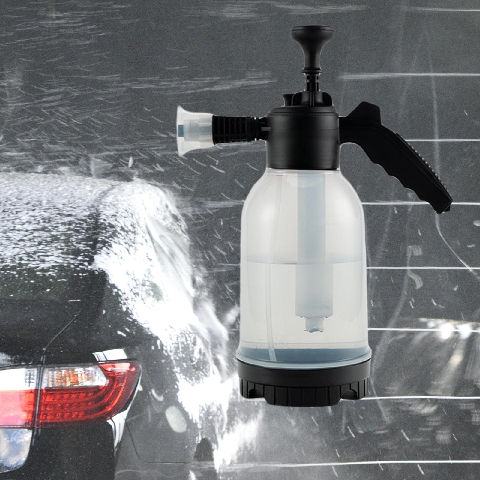 Spray Kettle Manual Foaming Sprayer 60° Spray Range Soap Sprayer Bottle Wind Hand 2L Pressure Foam Sprayer for Home Cleaning