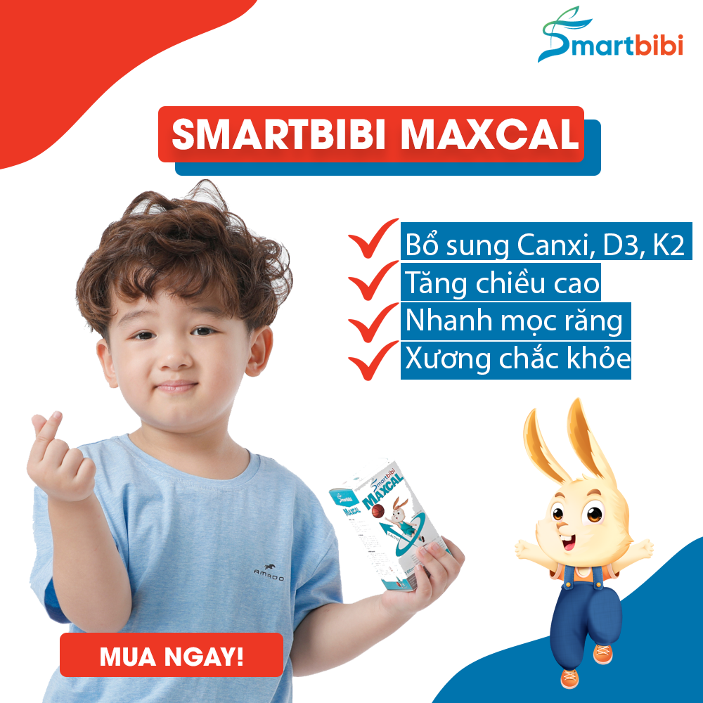 Smartbibi ZINC sirô bổ sung kẽm và Vitamin C hỗ trợ tăng sức đề kháng, cải thiện tình trạng biếng ăn, chậm lớn ở trẻ (30ml)