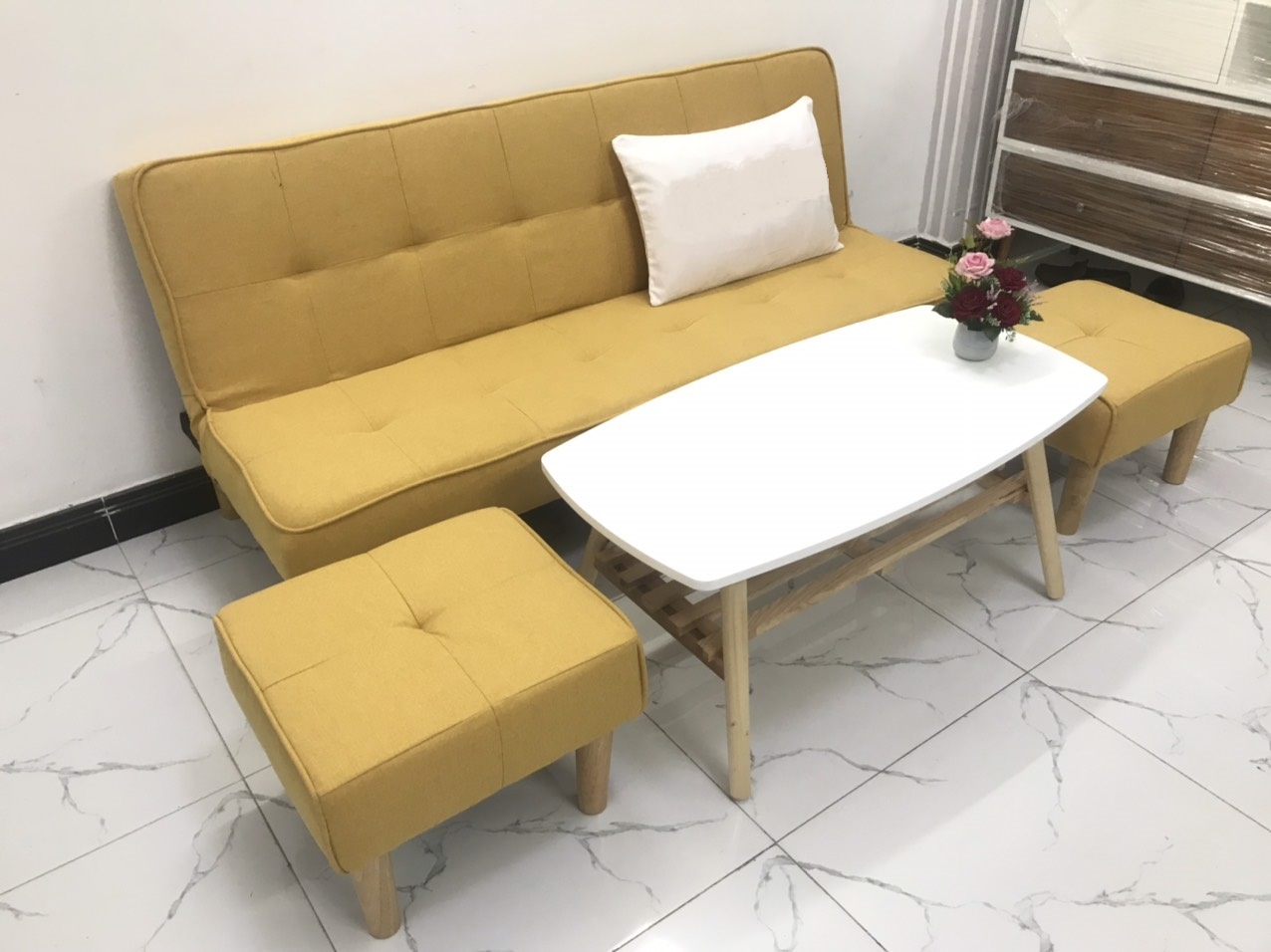 Bộ ghế sofa giường1m7x90 sofa bed phòng khách, sopha, salon sivali03