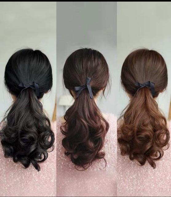 Tóc giả cột ngắn️ 50k️tóc cao cấp- ảnh thật
