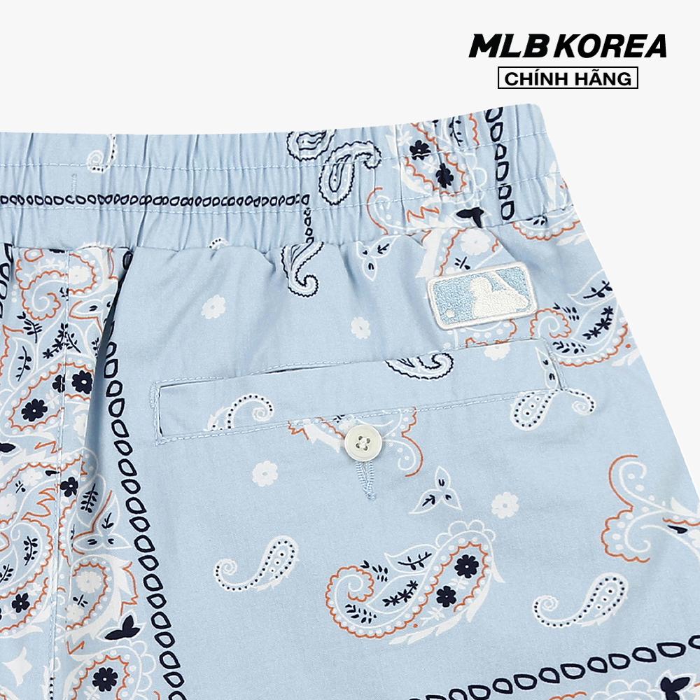 MLB - Quần shorts jeans nữ Paisley Cotton Midi Woven 31SMUP131