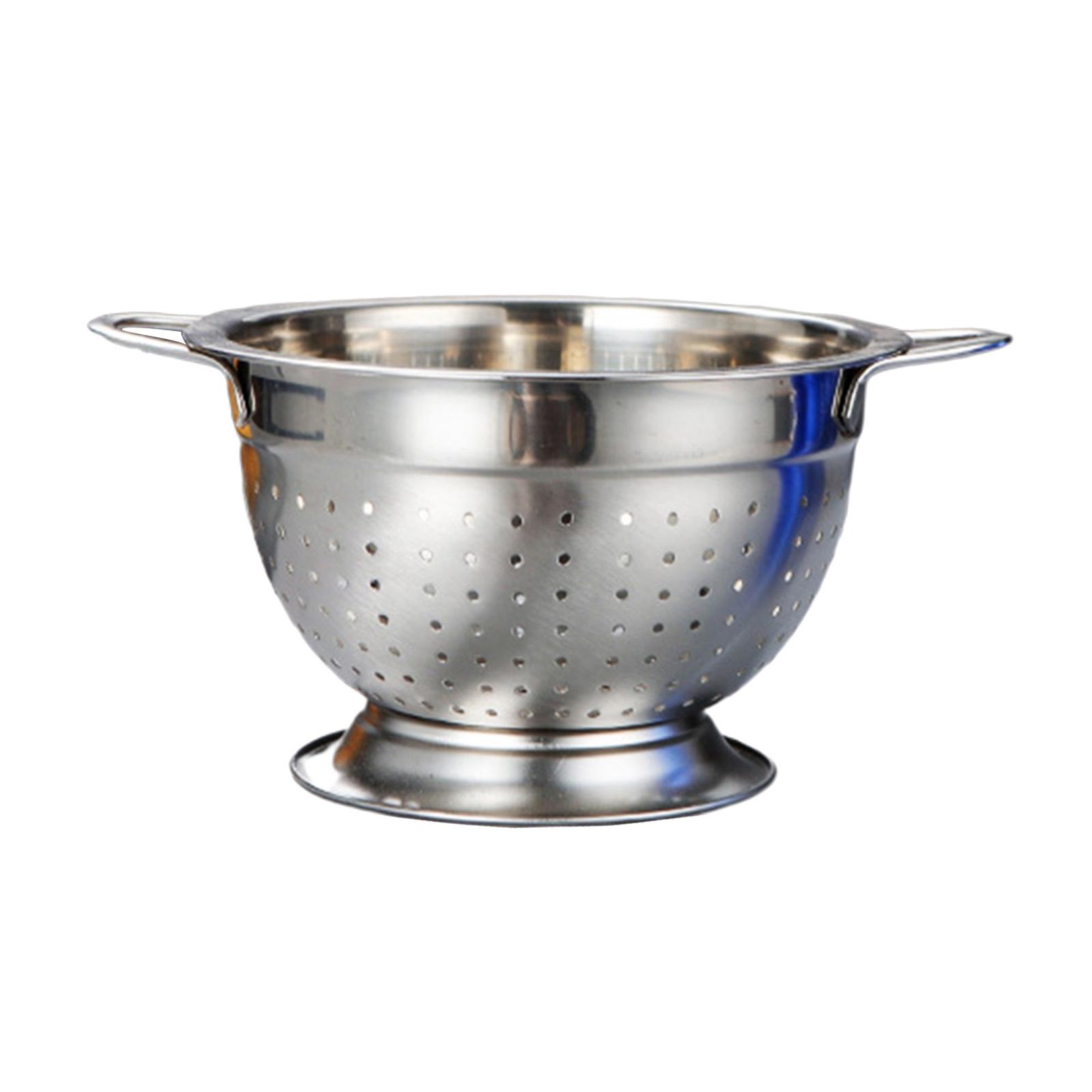 Stainless Steel Fine Mesh Strainer Colander Food Rice Vegetable