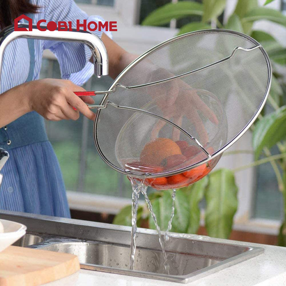 Nắp lưới đậy chảo chống văng dầu mỡ inox - nhiều loại lựa chọn
