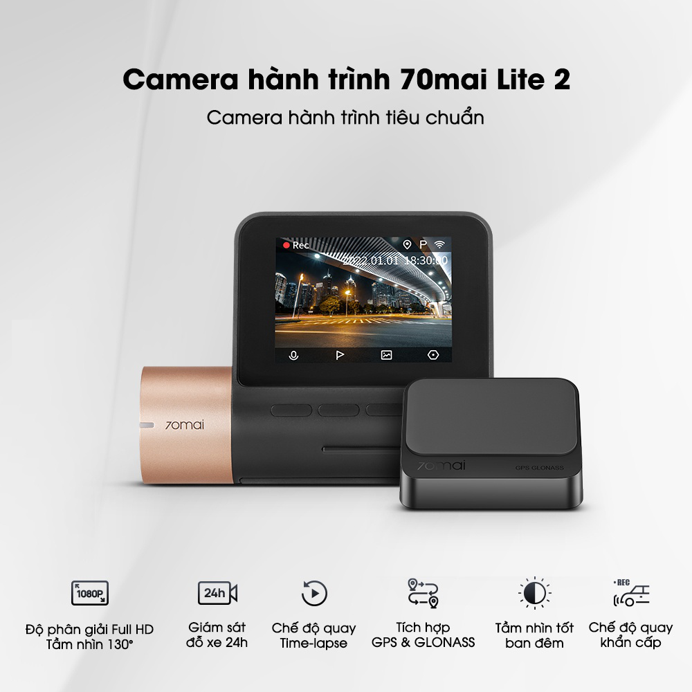 Camera hành trình ô tô Xiaomi Sothing 70mai Dash Cam Lite- Hàng chính hãng