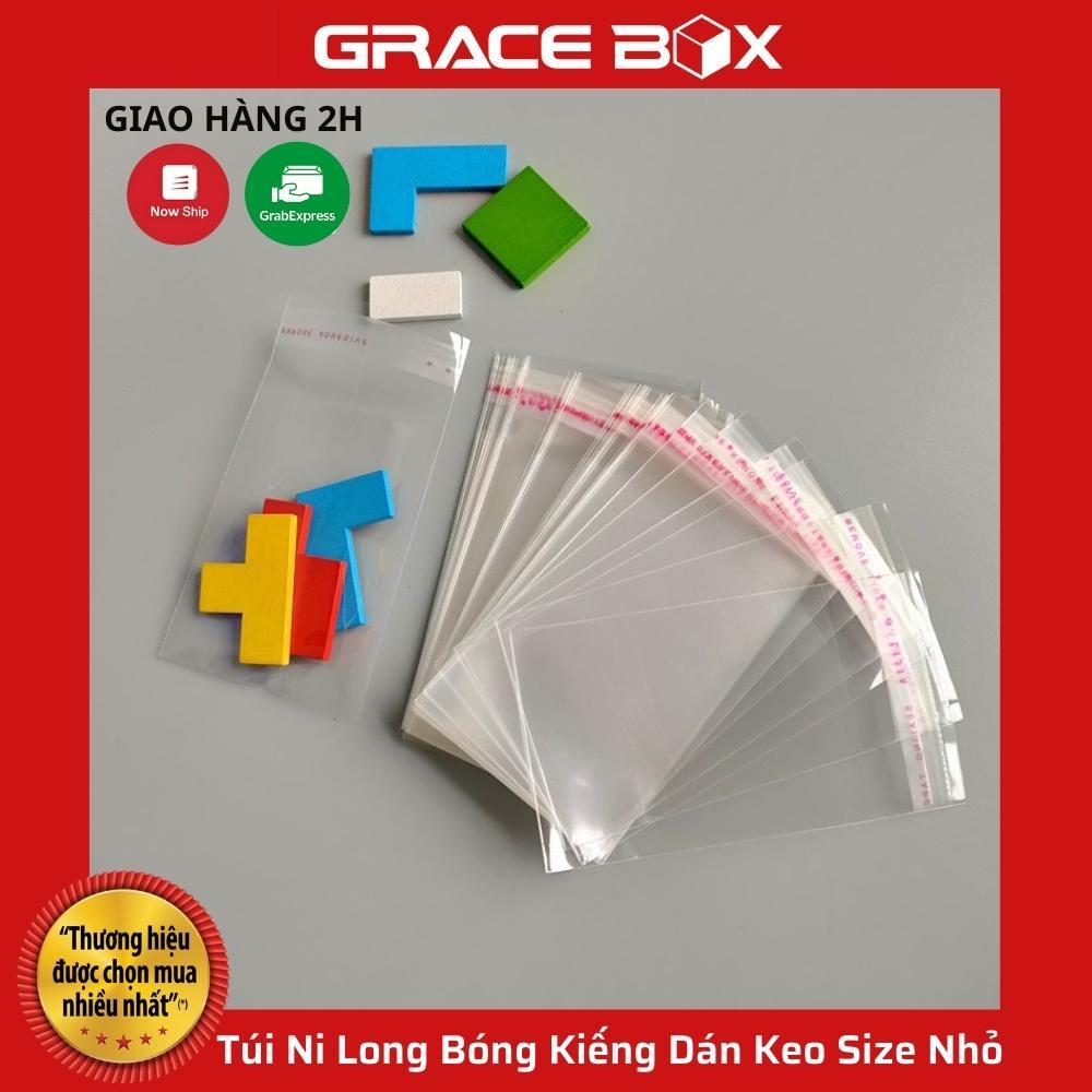 Set 100 Túi Ni Long Bóng Kiếng Dán Keo Size Nhỏ Đựng Phụ Kiện, Trang Sức, Bao Lì Xì