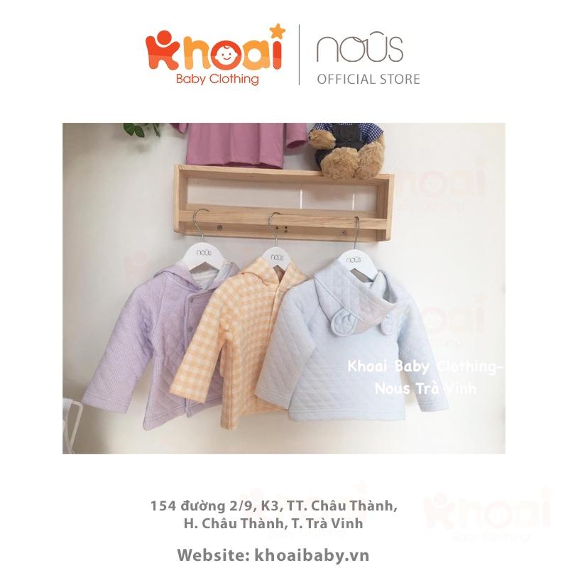 Áo khoác Jacket Nous tím zigzag - Chất liệu Nu Choux 95% cotton thiên nhiên