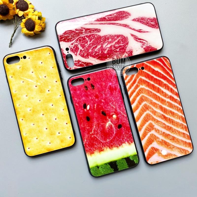 Ốp lưng kính viền dẻo CHO IPHONE 7 PLUS / IPHONE 8 PLUS / IPHONE X