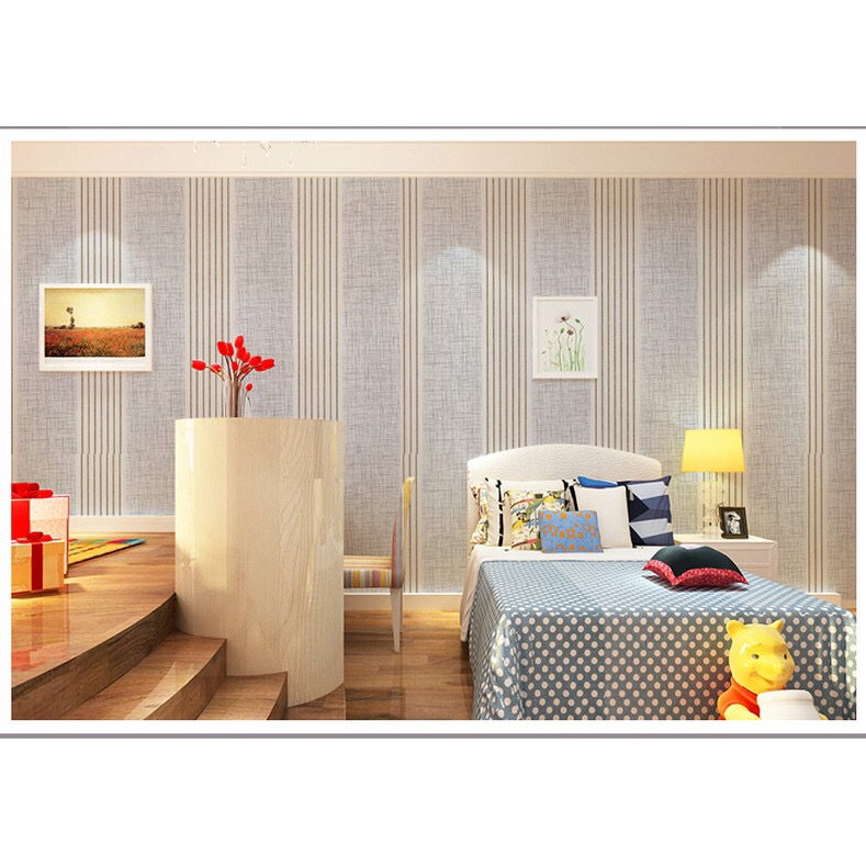 5 mét Decal Dán Tường, Giấy Dán Tường PVC Sẵn Keo Trang Trí TP002 - họa tiết sọc
