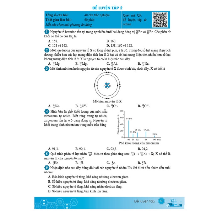 Sách - 500+ Bài Tập Hóa Học 10 Kiến thức và Kĩ năng mấu chốt - Theo chương trình GDPT mới