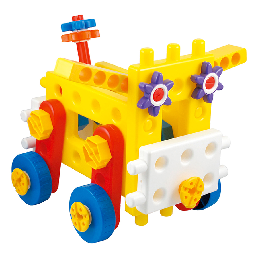 Đồ Chơi Xếp Hình Gigo Toys Hộp Bánh Răng Ma Quái - Junior Engineer - Magic Gears 7461P (110 Mảnh Ghép)
