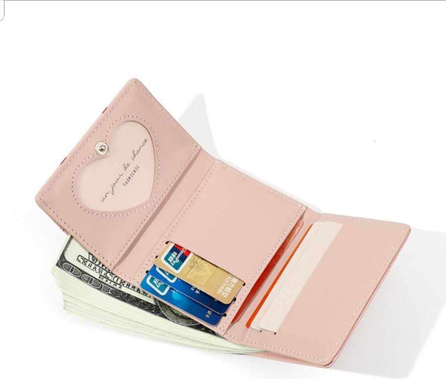 Ví hình thú da xước siêu dễ lau mini