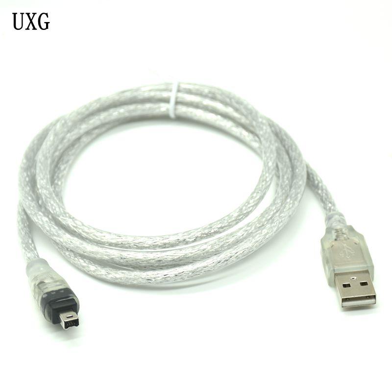 USB Male to Firewire IEEE 1394 4 PIN MALE ILINK ADAPTER CLINEWIRE 1394 Cáp cho cáp camera DCR DCR-TRV75E DV 120cm