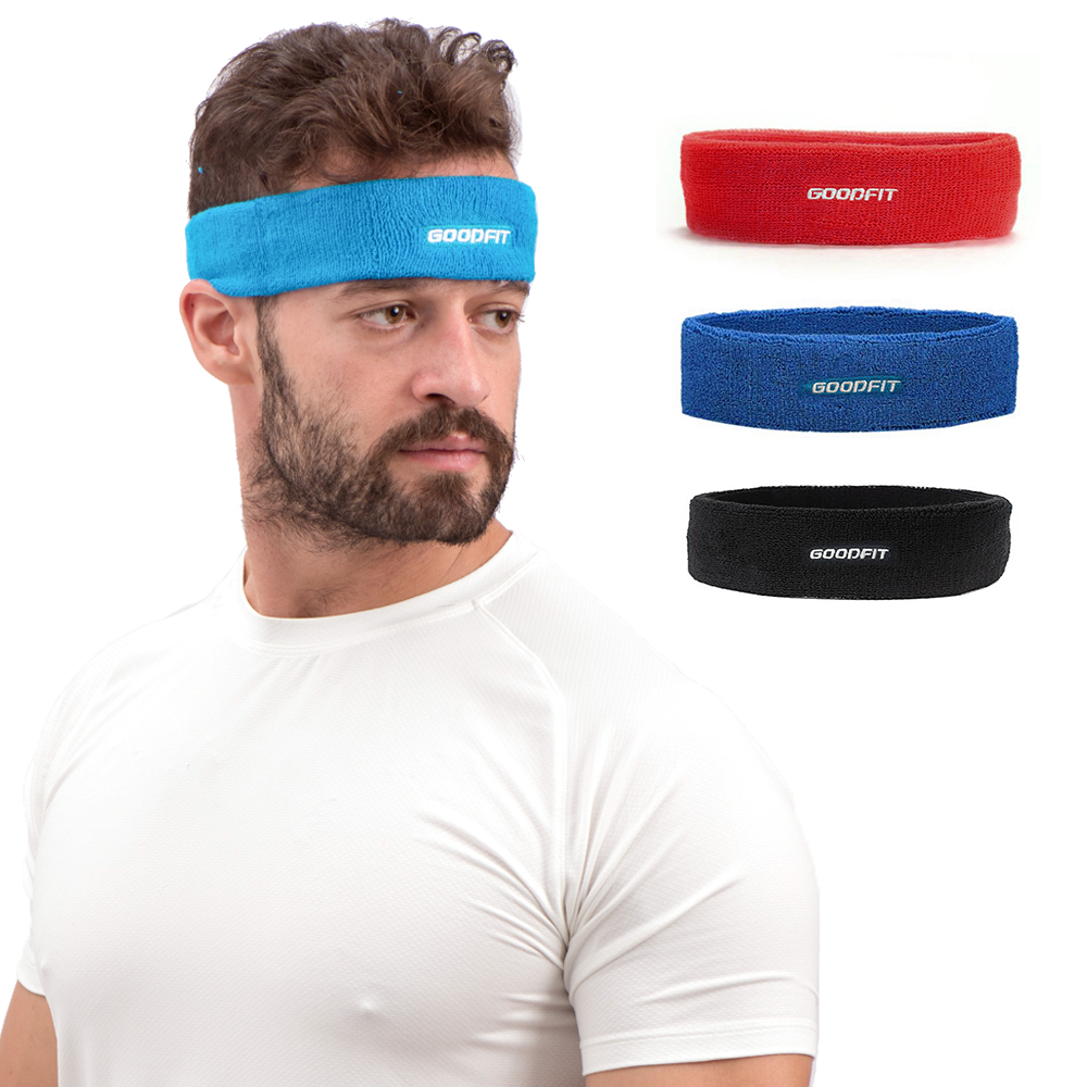 Băng đô, băng trán thể thao headband thấm hút mồ hôi nam nữ GoodFit GF802SB