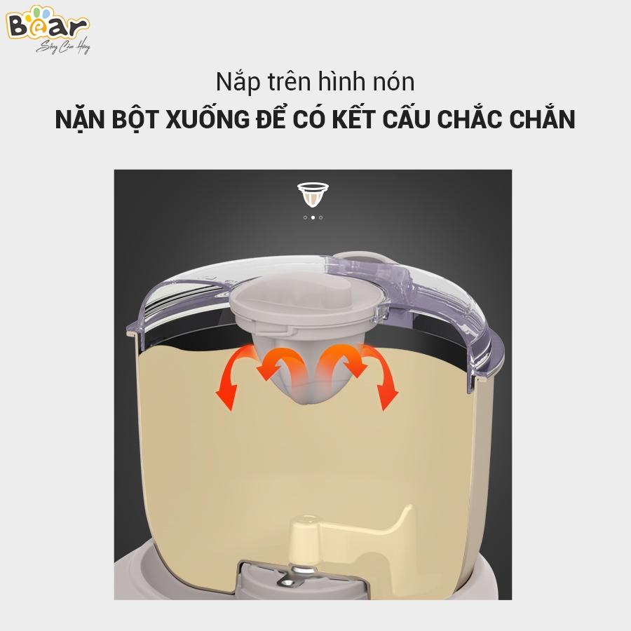 Máy Trộn Bột Đa Năng Bear 3,5L Ủ Bột, Nhào Bột, Nhồi Bột Nhanh, Phiên Bản Cao Cấp Công Suất Lớn - HMJ-A35Q2 - Hàng Chính Hãng Bảo hành 18 Tháng