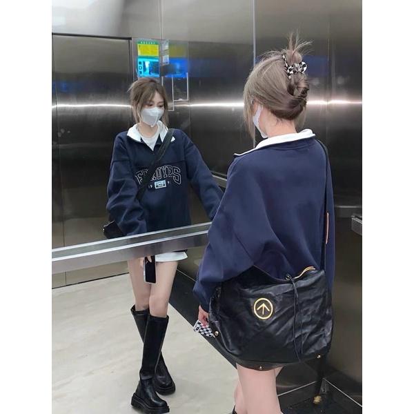 Áo Polo khoá cổ bẻ phong cách Ulzzang Hàn Quốc Áo thun dài tay phong cách cá tính CoolZ C009