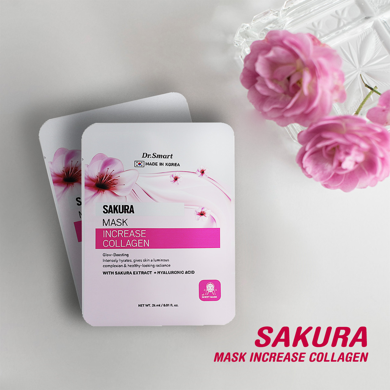 Mặt nạ dưỡng da chuyên sâu Collagen Sakura Mask - 1 miếng