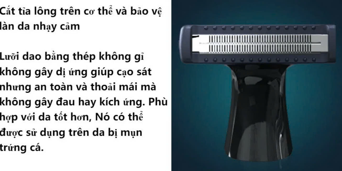 Máy cạo râu khô và ướt - Hàng Chính Hãng