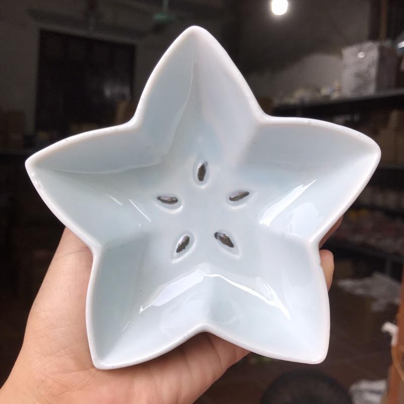 Bát sứ, Đĩa Sứ chi tiết màu xanh
